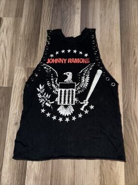 Women’s Johnny Ramona Tank Top Black By Cinder Block Small